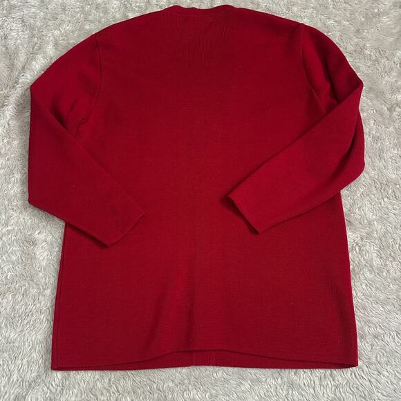 Saint James 100% New Wool Knit Pockets Cardigan Sweater Gold Button Down - Picture 7 of 11